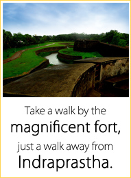 Take a walk by the magnificent fort, just a walk away from Indraprastha.